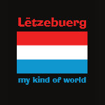 Luxembourg Flag Map Text Ladies Baby Doll