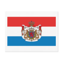 Luxembourg Flag w COA Postcard by FlagTshirts Luxembourg Flag w COA Postcard