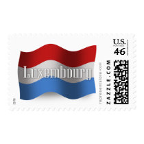 Luxembourg Waving Flag Stamp