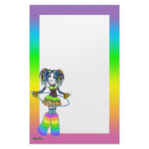 "Luxie" Rainbow Cyber Goth Fairy Stationery stationery