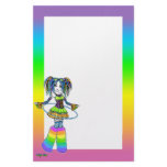 "Luxie" Rainbow Cyber Goth Fairy Stationery