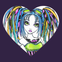 "Luxie" Rainbow Cyber Goth Fairy Stickers stickers