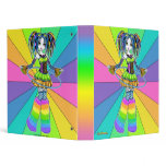 "Luxie" Rainbow Cyber Goth Hula Hoop Fairy Binder