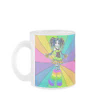 "Luxie" Rainbow Cyber Goth Hula Hoop Fairy Mug mugs
