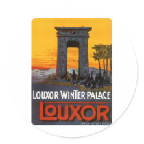Luxor Egypt Round Stickers