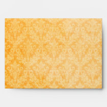 Luxurious Gold Damask: Linen A-7 envelopes