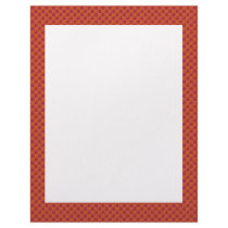 luxurious heart shape orange pattern on rough brow letterhead template