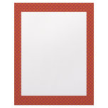luxurious heart shape orange pattern on rough brow letterhead template
