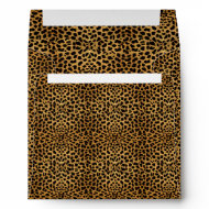 Luxurious Leopard Square Envelope envelope