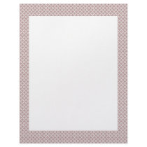 luxurious pink pattern on rough white background letterhead template