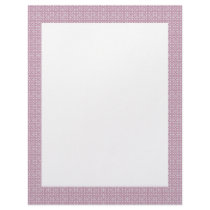luxurious purple pattern on rough white background custom letterhead