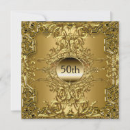 Luxury 50th Gold Birthday Party