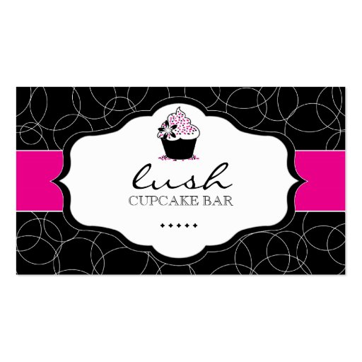 Luxury Bakery & Cupcake Business Card (front side)