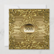 Luxury Best 50th Gold Birthday Party Gold