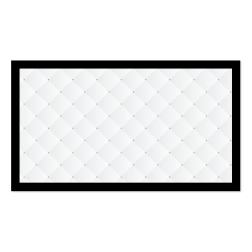 Luxury Black Border Diamond Quilt Mommy Card Business Card Templates (back side)