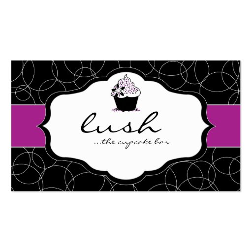Luxury Cupcake Business Card (front side)