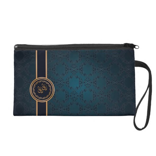 Luxury Damask Vintage Bagettes Bag Wristlet Purses