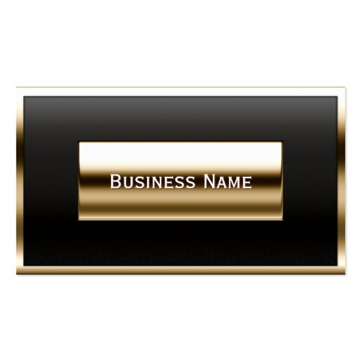 Luxury Gold Label Accounting Business Card (front side)