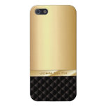Luxury Gold with Custom Name iPhone 5 Case