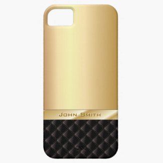 Luxury Gold with Your Name iPhone 5 Case