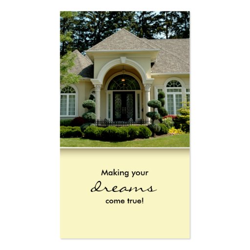 Luxury Home Entrance Real Estate Business Card 3 (front side)