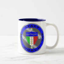 Luxury Italian Soccer world champions logo mugs