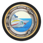 Luxury Liner Porthole View Sticker
