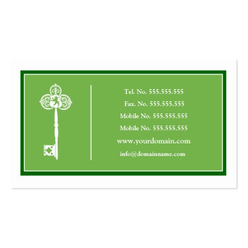 Luxury Real Estate Agent Business Card Template (back side)
