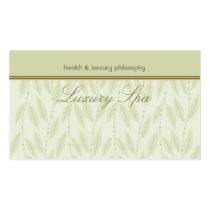 Luxury Spa Business Card business cards