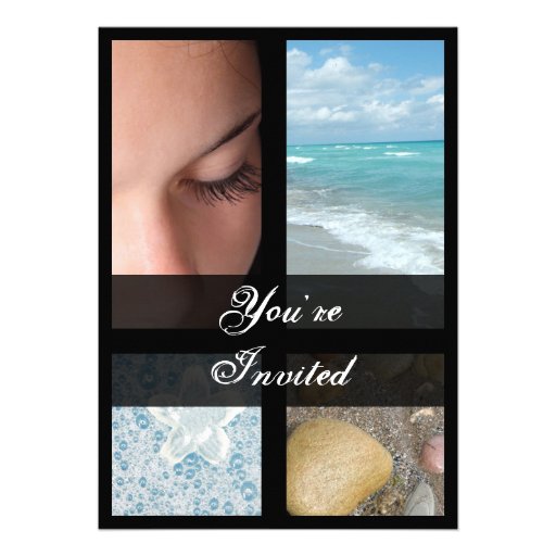 Luxury Spa Resort Theme Personalized Invites