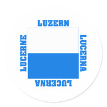 Luzern Switzerland Canton Flag stickers