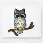 LWood Owl Cute Halloween Critter Mousepad