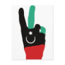 Lybia Victory Hand - Gaddafi end Post Cards