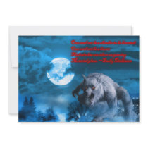 Lycan Halloween party invitation