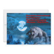 Lycan Halloween party invitation