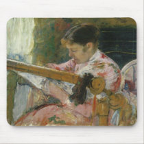 Lydia At A Tapestry Loom, Mary Cassatt mousepads