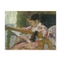 Lydia At A Tapestry Loom, Mary Cassatt postcards by vintagegiftmall Lydia At A Tapestry Loom, Mary Cassatt postcards