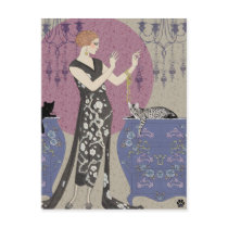 Lydia & Bengal in Mauve and Taupe Post Cards