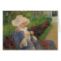 Lydia Crocheting in the Garden of Marly, Mary Cass cards