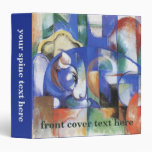 Lying Bull by Franz Marc; Liegender Stier 3 Ring Binders