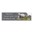 Lying Sheep bumper stickers by StickerManiac Lying Sheep bumper stickers