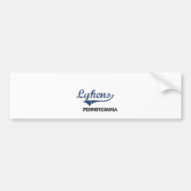 Lykens Pennsylvania City Classic Bumper Stickers