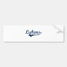 Lykens Pennsylvania Classic Design Bumper Sticker