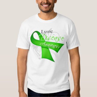 Lyme Disease Awareness Ribbon Tee Shirt