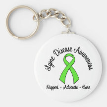 Lyme Disease Awareness Support Advocate Cure Key Chain