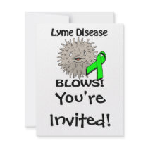 Lyme Disease Blows Awareness Design Personalized Invitations