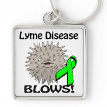 Lyme Disease Blows Awareness Design Key Chains
