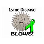 Lyme Disease Blows Awareness Design Post Cards