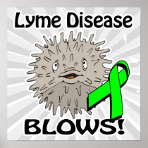 Lyme Disease Blows Awareness Design Posters
