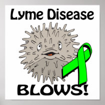 Lyme Disease Blows Awareness Design Posters